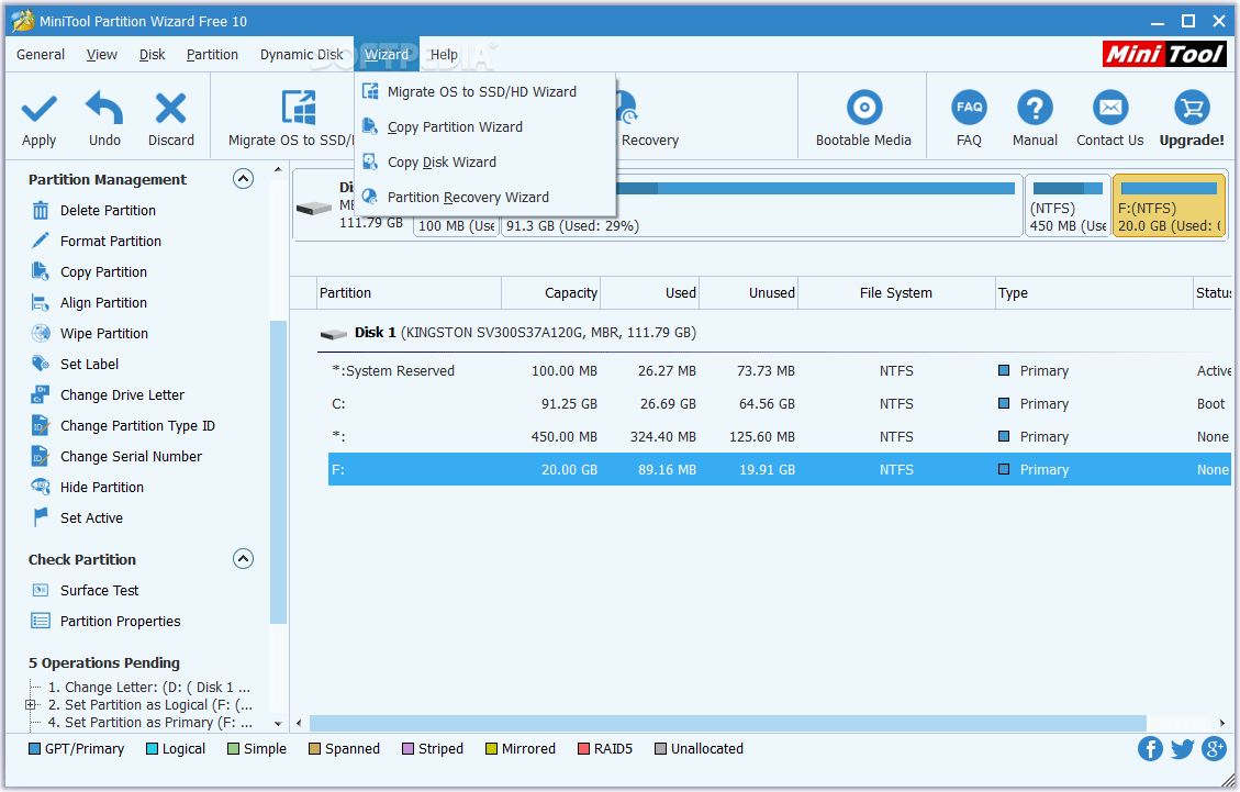 minitool partition wizard windows 10 free